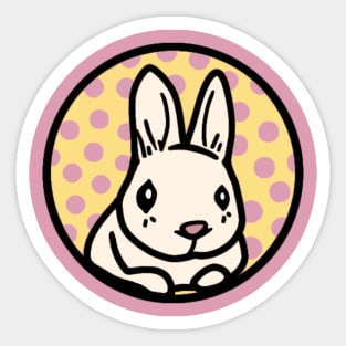 Lavender Aesthetic Cute Bunny of Fortune Bunny Rabbit Easter Sticker